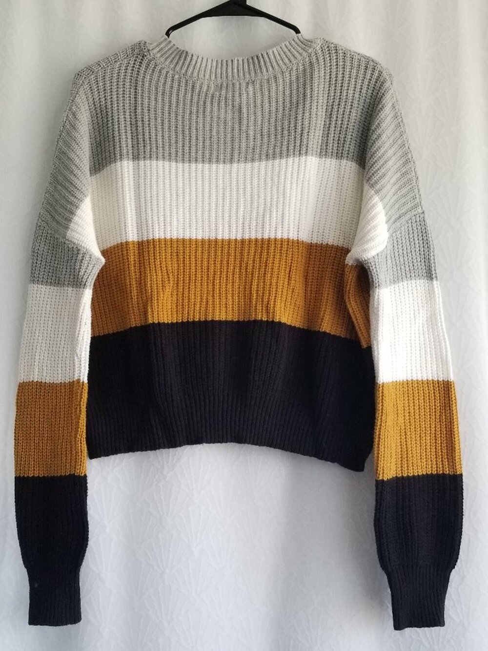 Colorblock Slouch Sweater Large - Picture 2 of 5